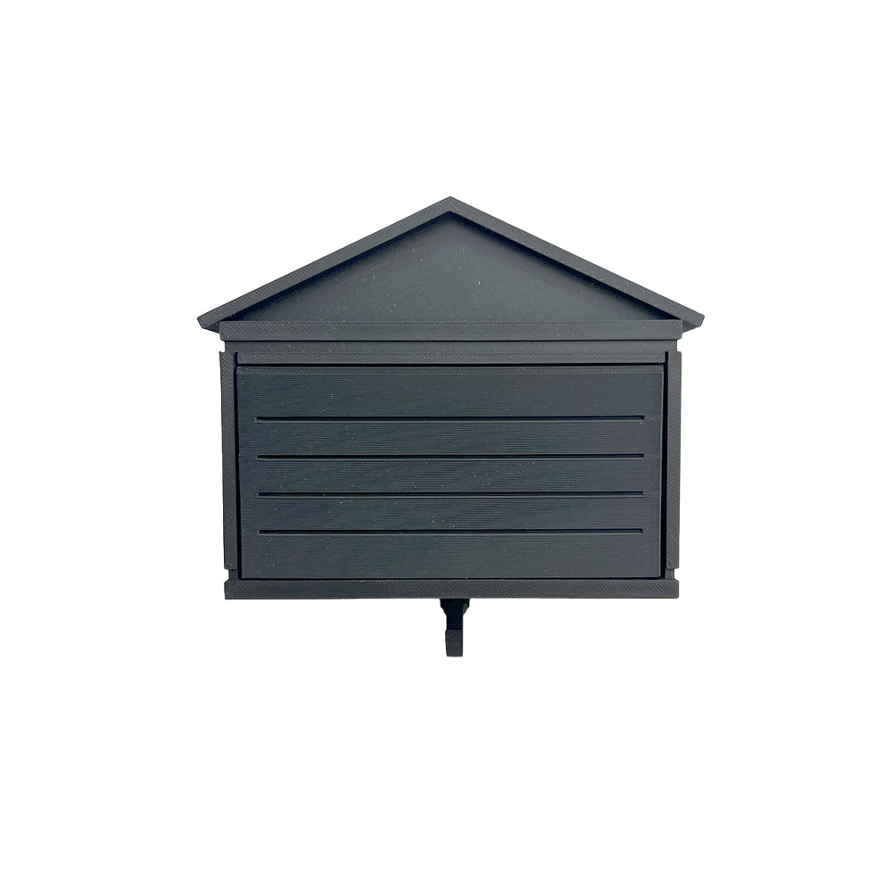 Garage Sleutelhanger met Schuin Dak | Werkende Garagedeur en ruimte voor Mini Auto / Model Auto