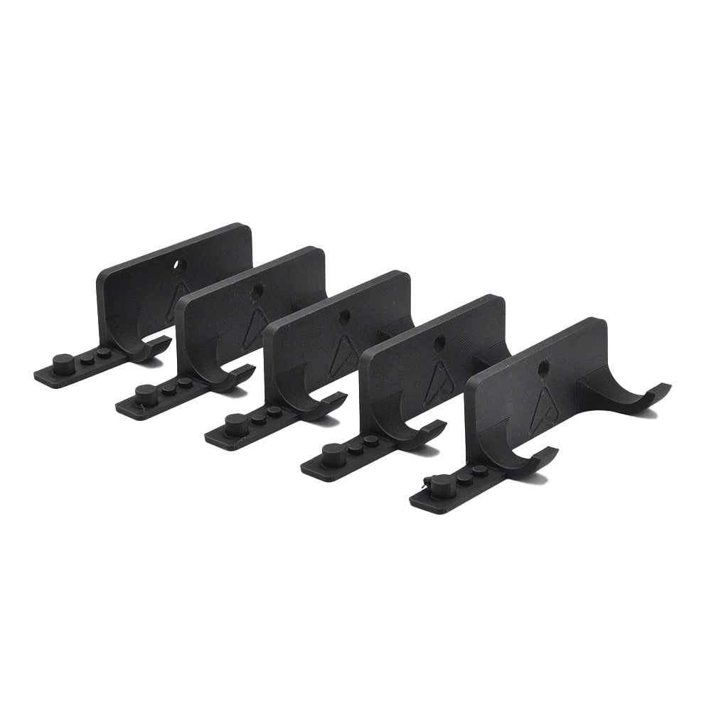 Set 5x Muurbeugel voor LEGO® Speed Champions Auto's met plek voor Minifigure en Helm | Wandmontage voor F1 Auto's