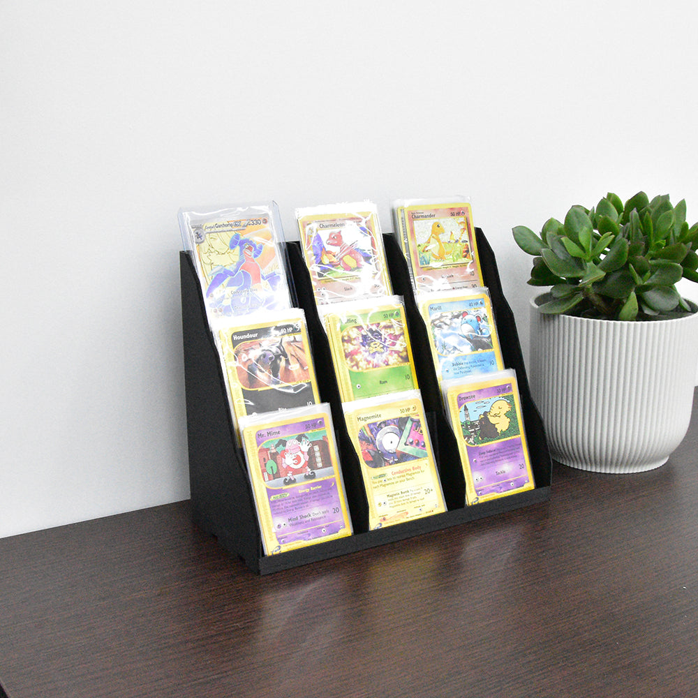 Modulaire TCG Kaarten Display – 9-Vaks Houder voor Pokémon, Booster Packs & Toploaders