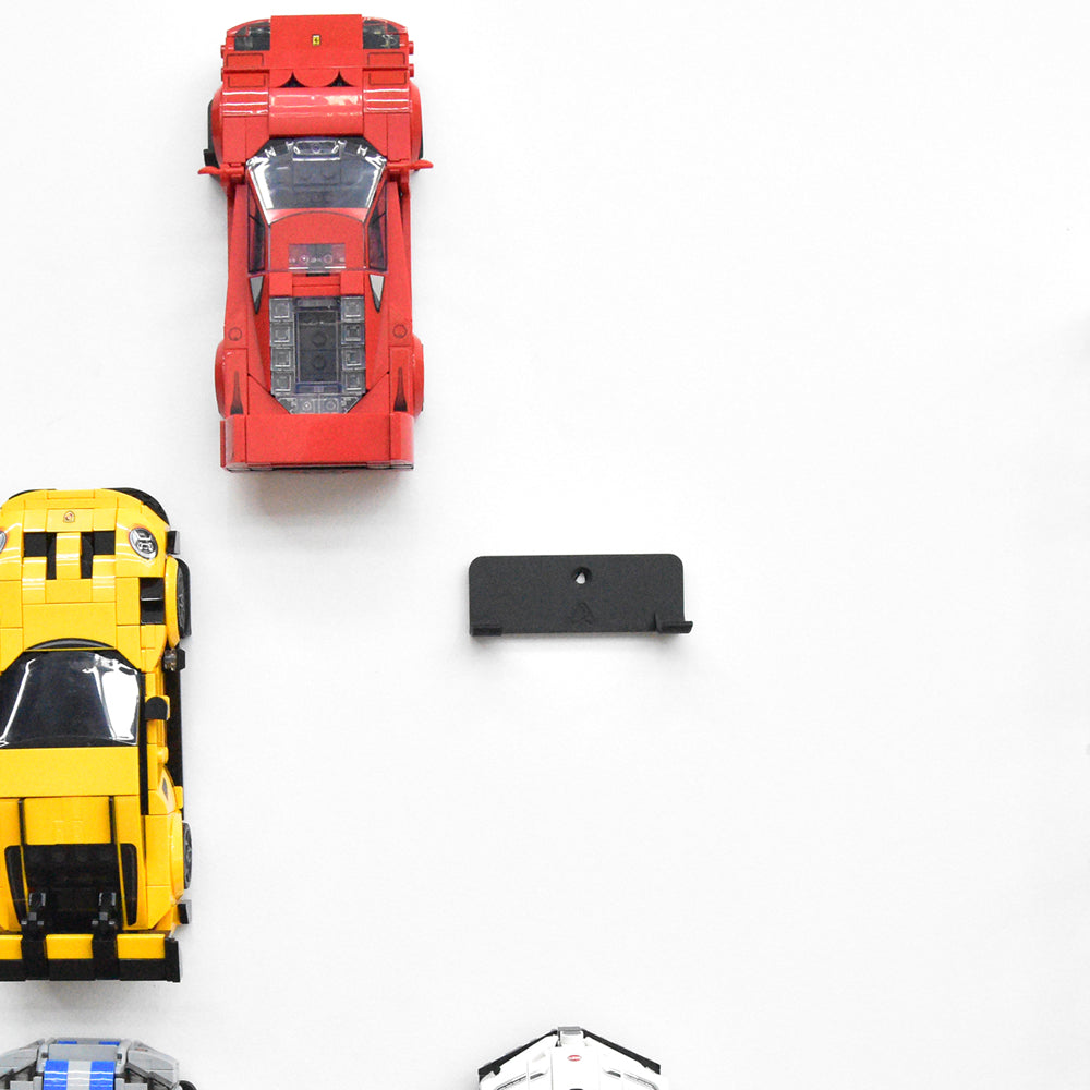 Set 10x Universele Muurbeugel voor LEGO® Speed Champions Auto's | Wandmontage voor Speed Champions