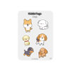 KiddoTags - Sticker Sheet 008 - Dogs