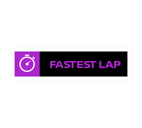 F1 / Formule 1 - "Fastest Lap" - Vinyl Waterproof Sticker
