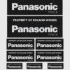 12x Gepersonaliseerde "Property Of" Panasonic Stickers | 3 Maten | Gelamineerd