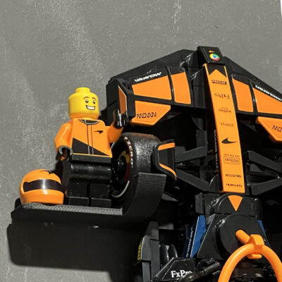 Set 10x Muurbeugel voor LEGO® F1 Speed Champions Auto's | Wandmontage voor F1 Auto's | Display - Houder - Beugel - Standaard