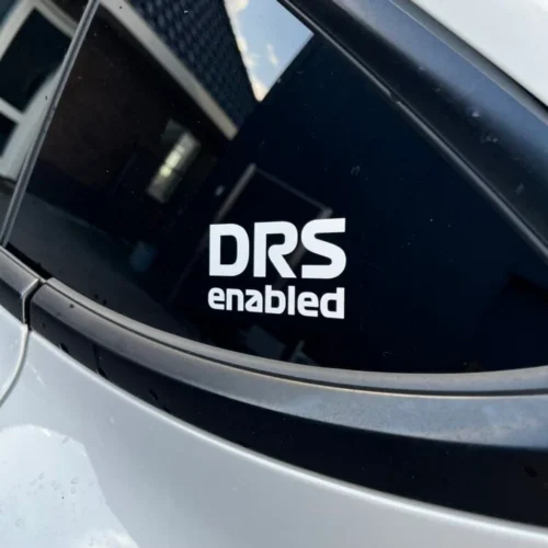 IMG_5209-scaled-1-750x750-1_1 F1 / Formule 1 - "DRS Enabled" - Vinyl Waterproof Sticker | Auto, Brommer, Motor, Laptop Sticker | 9x5cm