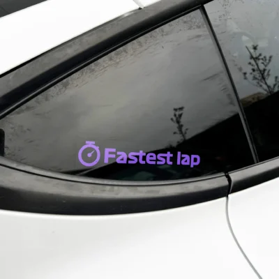 fastest-lap-car-3-2-scaled-1_1 F1 / Formule 1 - "Fastest Lap" - Vinyl Waterproof Sticker | Auto, Fiets, Motor, Laptop Sticker | 18x3cm