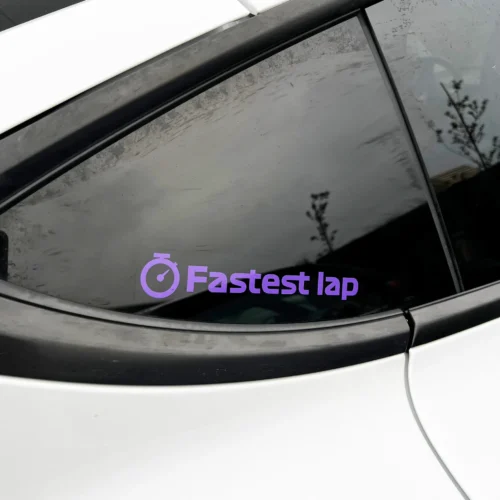 fastest-lap-car-3-2-scaled-1_1 F1 / Formule 1 - "Fastest Lap" - Vinyl Waterproof Sticker | Auto, Fiets, Motor, Laptop Sticker | 18x3cm