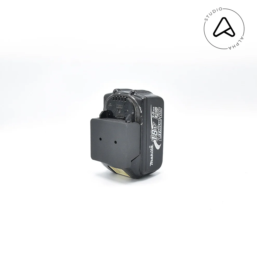 makita-18v-accu-battery-mount_1 Batterij/Accu Bevestiging Beugel voor Makita 18V Batterij/Accu | Wandhouder | Accuhouder | Eenvoudige Montage aan Muur