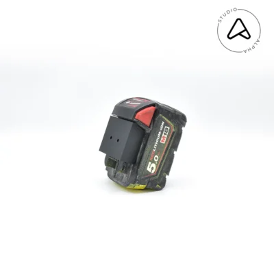milwaukee-18v-accu-mount_1 Batterij/Accu Bevestiging Beugel voor Milwaukee 18V Batterij/Accu | Wandhouder | Accuhouder | Eenvoudige Montage aan Muur