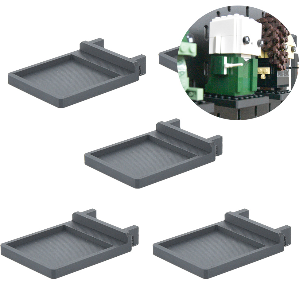 Set 5x IKEA Skadis Beugel voor LEGO® BrickHeadz | Display - Houder - Beugel - Standaard