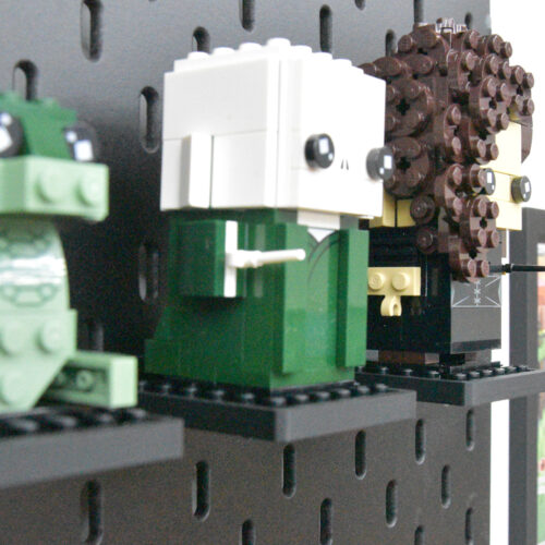 Set 5x IKEA Skadis Beugel voor LEGO® BrickHeadz | Display - Houder - Beugel - Standaard