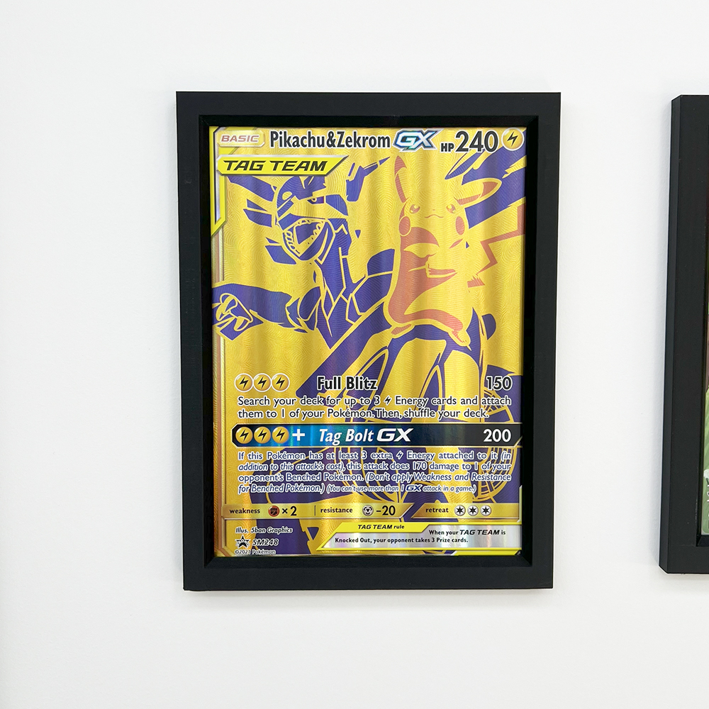 Pokémon Jumbo Kaart Muurdisplay – Fotolijst voor Vintage Jumbo Kaarten (Tape of Schroefmontage)