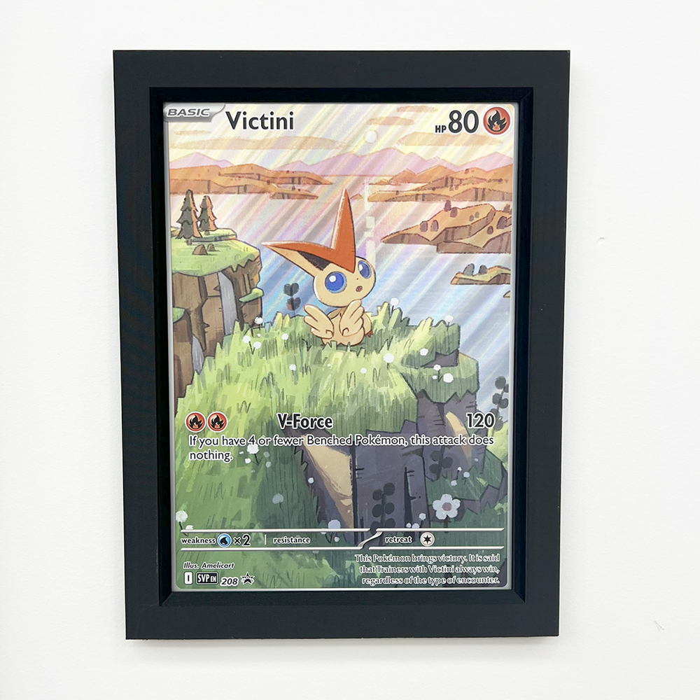 Pokémon Jumbo Kaart Muurdisplay – Fotolijst voor Moderne Jumbo Kaarten (Tape of Schroefmontage)