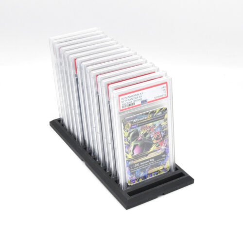 1x Modulaire PSA & Beckett Slab Houder – 15 Slabs per Rij – Verbindbaar Display voor Pokémon & TCG Collecties