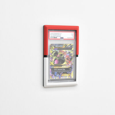 PSA Muurdisplay in Pokemon Kleuren / Stijl – 3D-Geprint Frame voor Graded Kaarten (Schroef- of Tape-Montage)