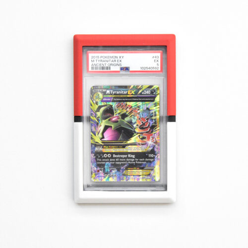 PSA Muurdisplay in Pokemon Kleuren / Stijl – 3D-Geprint Frame voor Graded Kaarten (Schroef- of Tape-Montage)