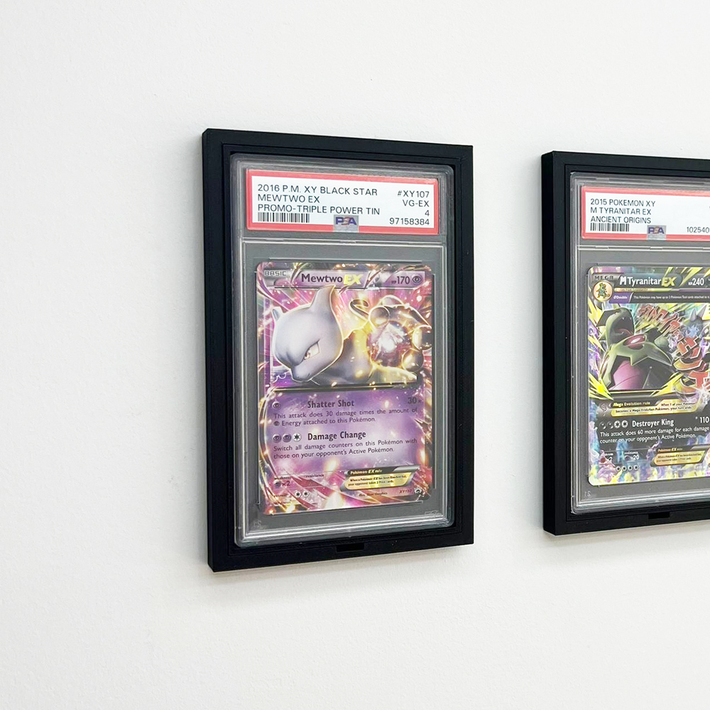 PSA Slab Muurhouder – Display Houder voor 1 Graded Kaart (Zelfklevend, Voor PSA Slabs)