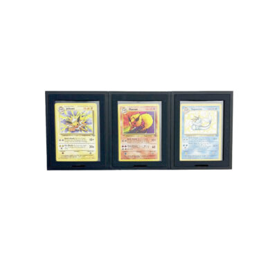 Toploader Muurdisplay voor 3 Kaarten – Verwisselbaar Kaarten Frame voor Pokémon & TCG
