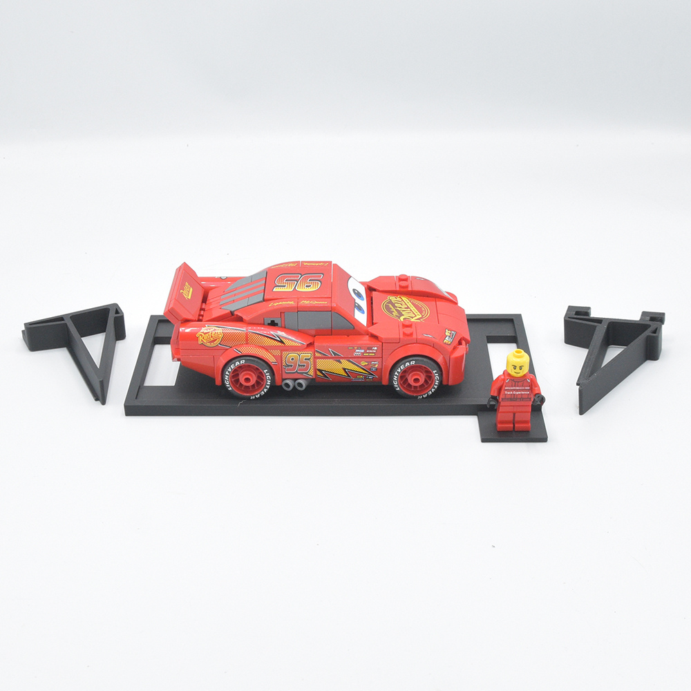 Horizontale IKEA Skadis Display voor LEGO® Speed Champions  | Display - Houder - Beugel - Standaard
