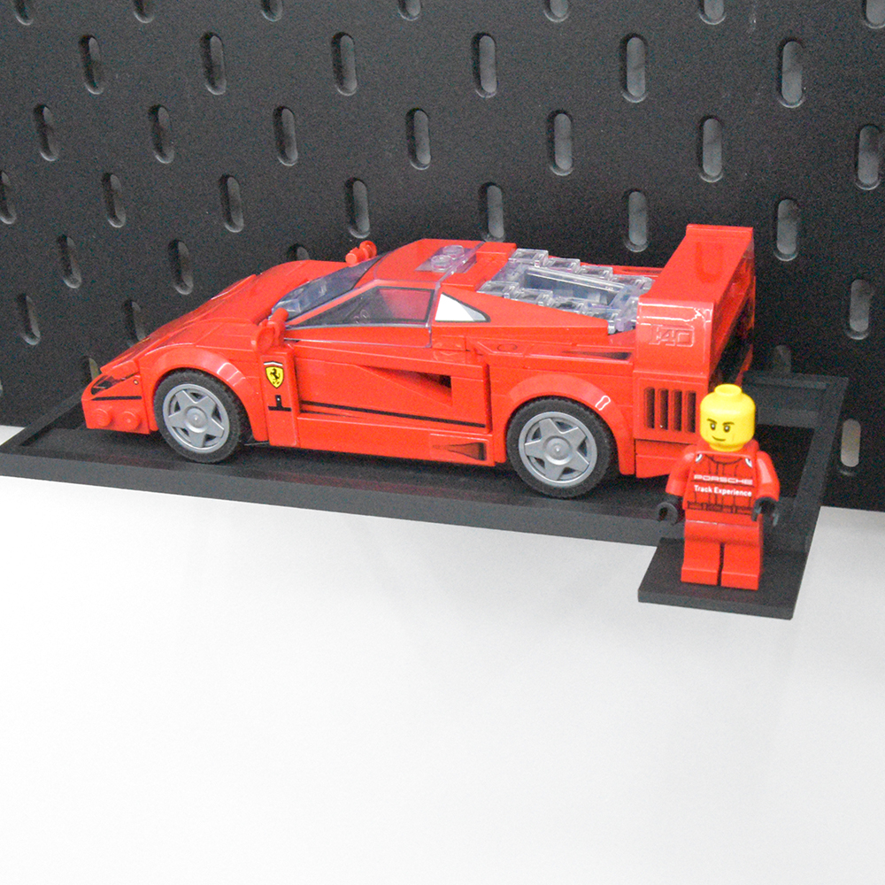 Horizontale IKEA Skadis Display voor LEGO® Speed Champions  | Display - Houder - Beugel - Standaard