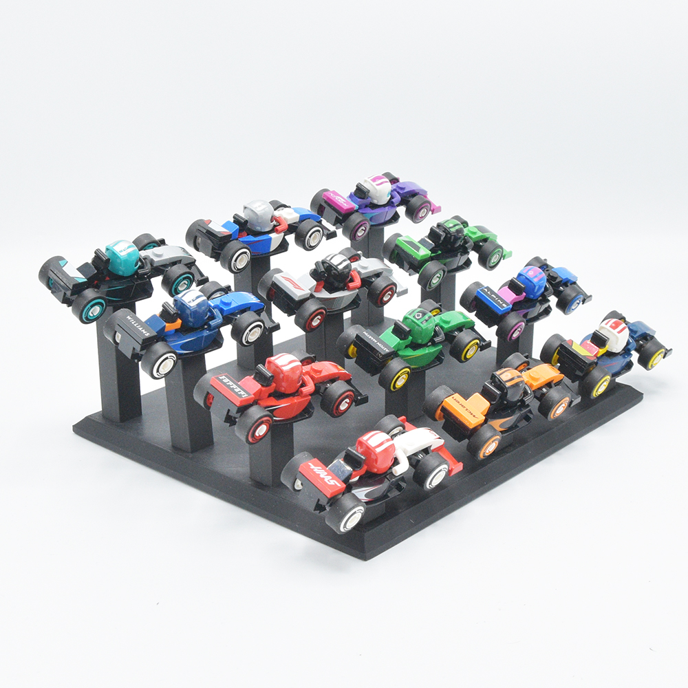 Display Standaard voor LEGO® F1 Minifigures – Standaard voor 12 F1 Minifigure Auto’s | Display - Standaard - Houder - Cadeau