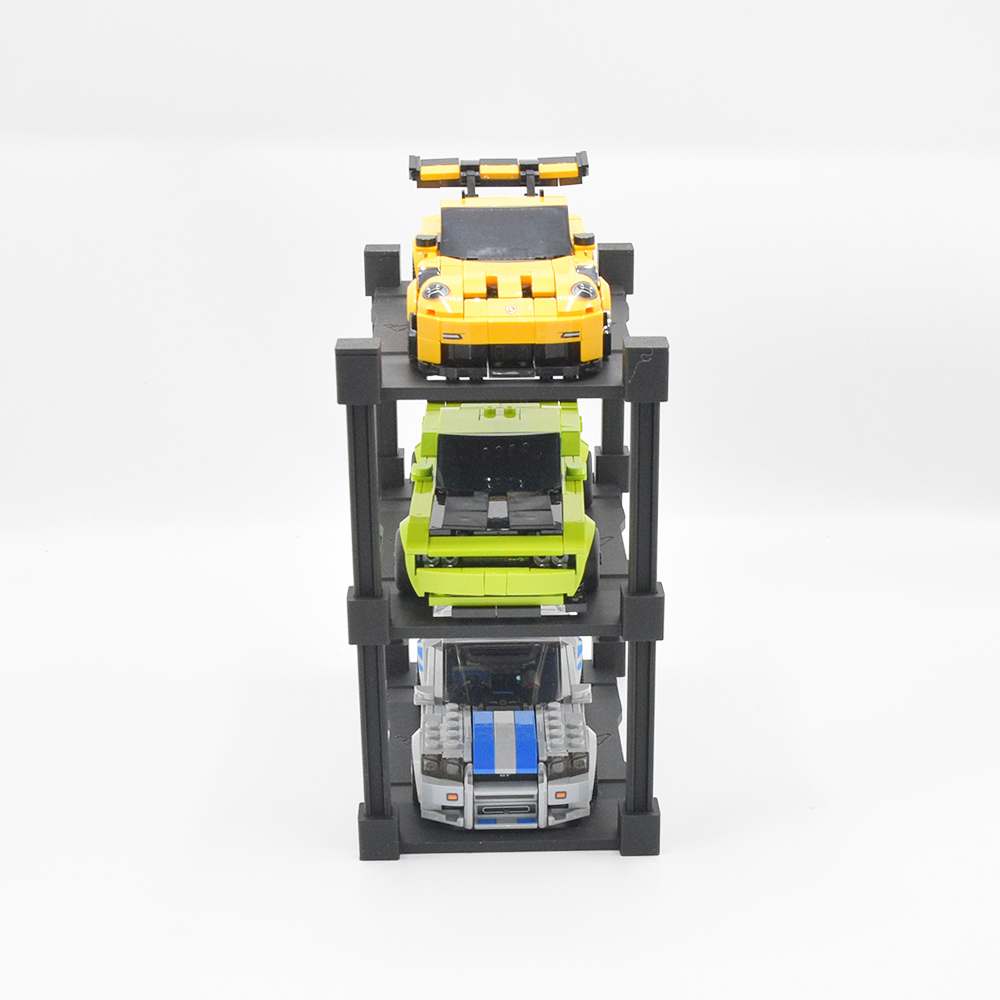 Modulaire Garage 3x voor LEGO® Speed Champions Auto's | Display - Houder - Beugel - Standaard