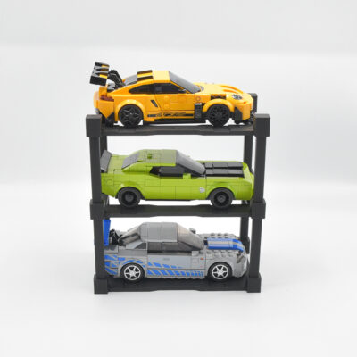 Modulaire Garage 3x voor LEGO® Speed Champions Auto's | Display - Houder - Beugel - Standaard