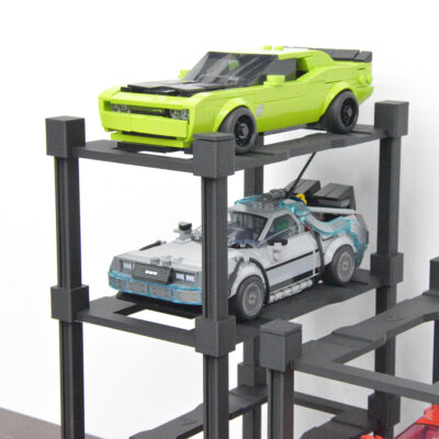 Modulaire Garage 2x voor LEGO® Speed Champions Auto's | Display - Houder - Beugel - Standaard