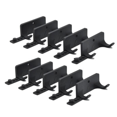 Set 10x Muurbeugel voor LEGO® F1 Speed Champions Auto's met plek voor Minifigure en Helm | Wandmontage voor F1 Auto's | Display Houder Standaard