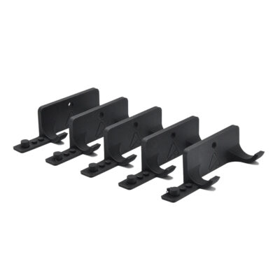 Set 5x Muurbeugel voor LEGO® F1 Speed Champions Auto's met plek voor Minifigure en Helm | Wandmontage voor F1 Auto's | Display - Houder - Beugel - Standaard