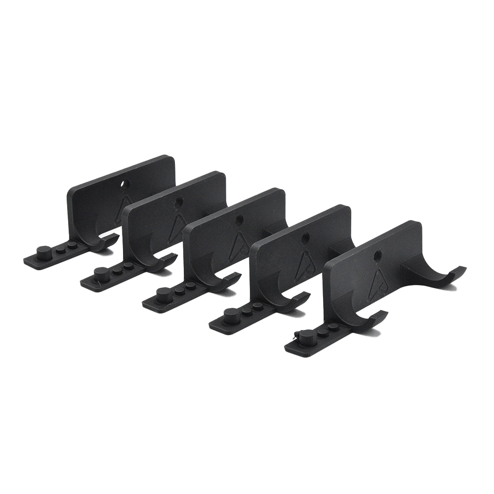 Set 5x Muurbeugel voor LEGO® F1 Speed Champions Auto's met plek voor Minifigure en Helm | Wandmontage voor F1 Auto's | Display - Houder - Beugel - Standaard