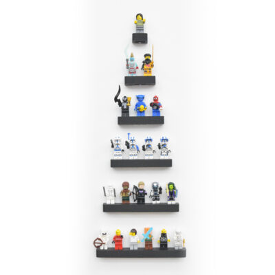 Zwevende Muur Plank voor LEGO® Minifigures - 1 tot 6 Minifigures