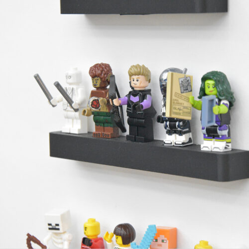 Zwevende Muur Plank voor LEGO® Minifigures - 1 tot 6 Minifigures
