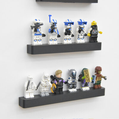 Zwevende Muur Plank voor LEGO® Minifigures - 1 tot 6 Minifigures