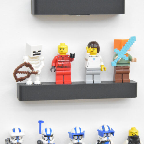 Zwevende Muur Plank voor LEGO® Minifigures - 1 tot 6 Minifigures