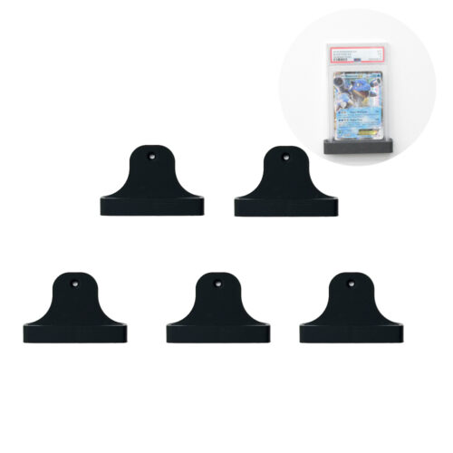 studioalpha-psa-becket-slab-wall-display-5-pack Set 5x Muurbeugel / Muurhouder voor PSA & Becket Slabs | Monteren via Schroefgat of Dubbelzijdig Tape | TCG / Pokemon