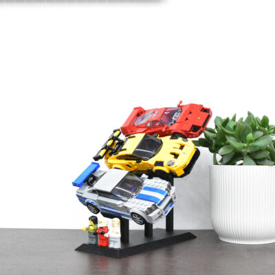 Universele Display Standaard voor 3x LEGO® Speed Champions Auto's | Display - Houder - Beugel - Standaard