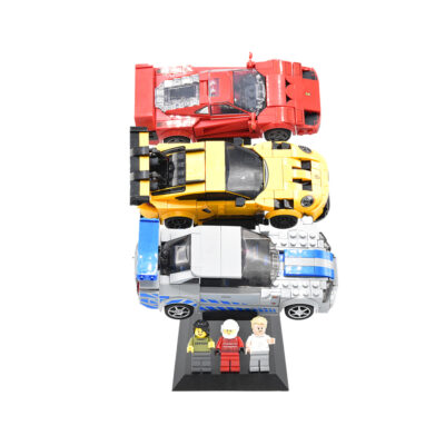 Universele Display Standaard voor 3x LEGO® Speed Champions Auto's | Display - Houder - Beugel - Standaard