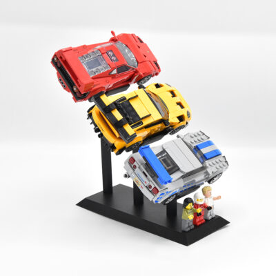 Universele Display Standaard voor 3x LEGO® Speed Champions Auto's | Display - Houder - Beugel - Standaard