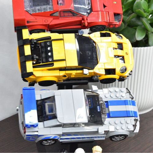 Universele Display Standaard voor 3x LEGO® Speed Champions Auto's | Display - Houder - Beugel - Standaard