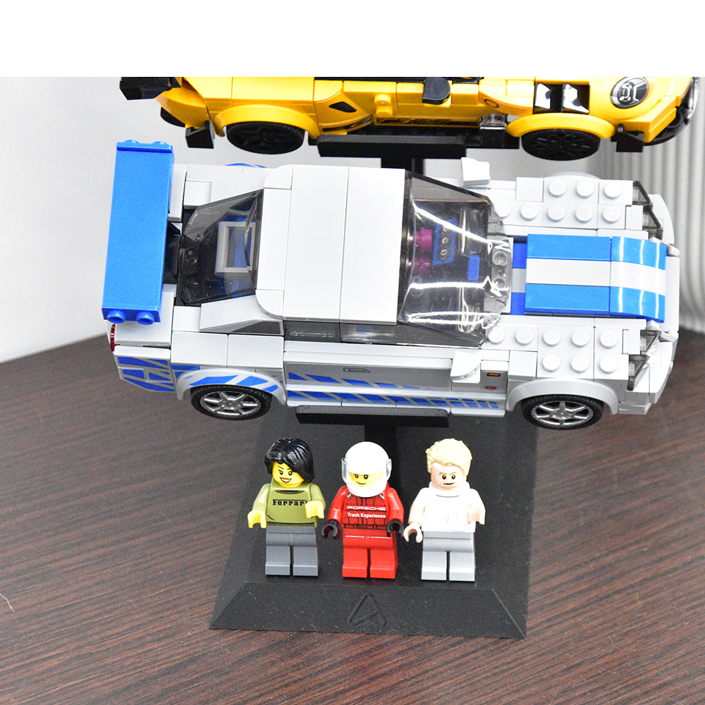 Universele Display Standaard voor 3x LEGO® Speed Champions Auto's | Display - Houder - Beugel - Standaard