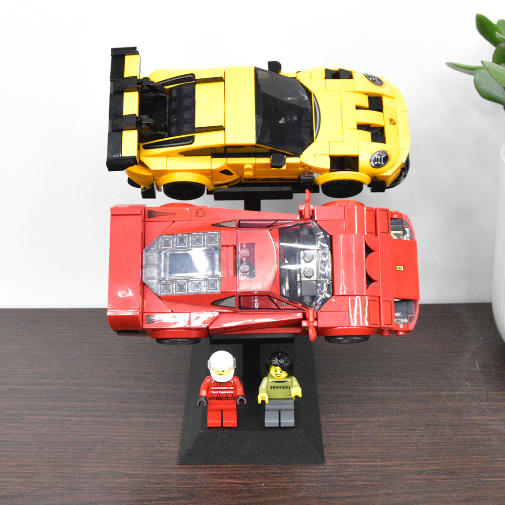 Universele Display Standaard voor 2x LEGO® Speed Champions Auto's  | Display - Houder - Beugel - Standaard