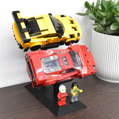 Universele Display Standaard voor 2x LEGO® Speed Champions Auto's  | Display - Houder - Beugel - Standaard