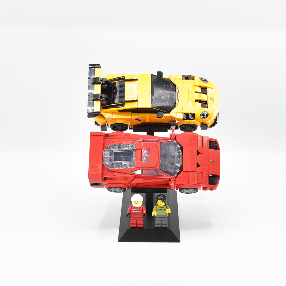Universele Display Standaard voor 2x LEGO® Speed Champions Auto's  | Display - Houder - Beugel - Standaard