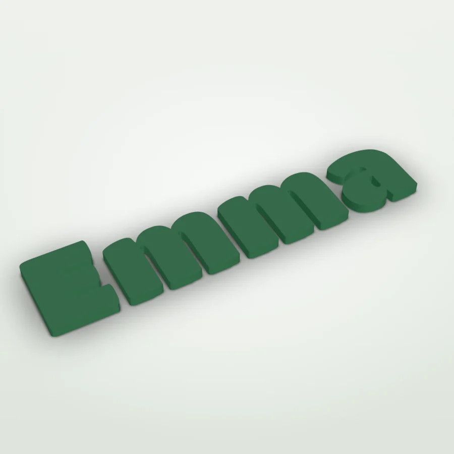 Naamletters ontwerpen met eigen lettertype en kleur per letter