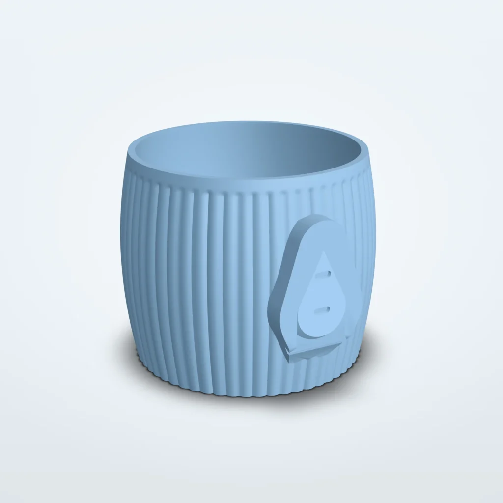 Eivormige wandplanter met textuur, voor kweekpot S tot XL – Eik