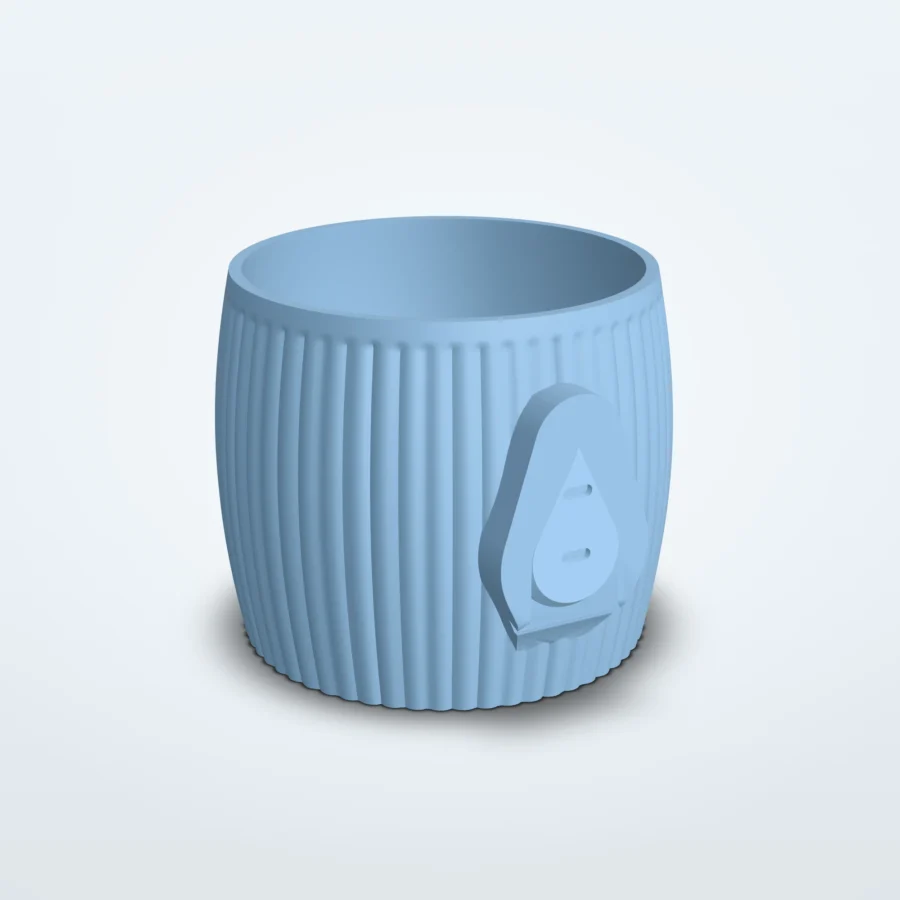 Eivormige wandplanter met textuur, voor kweekpot S tot XL – Eik