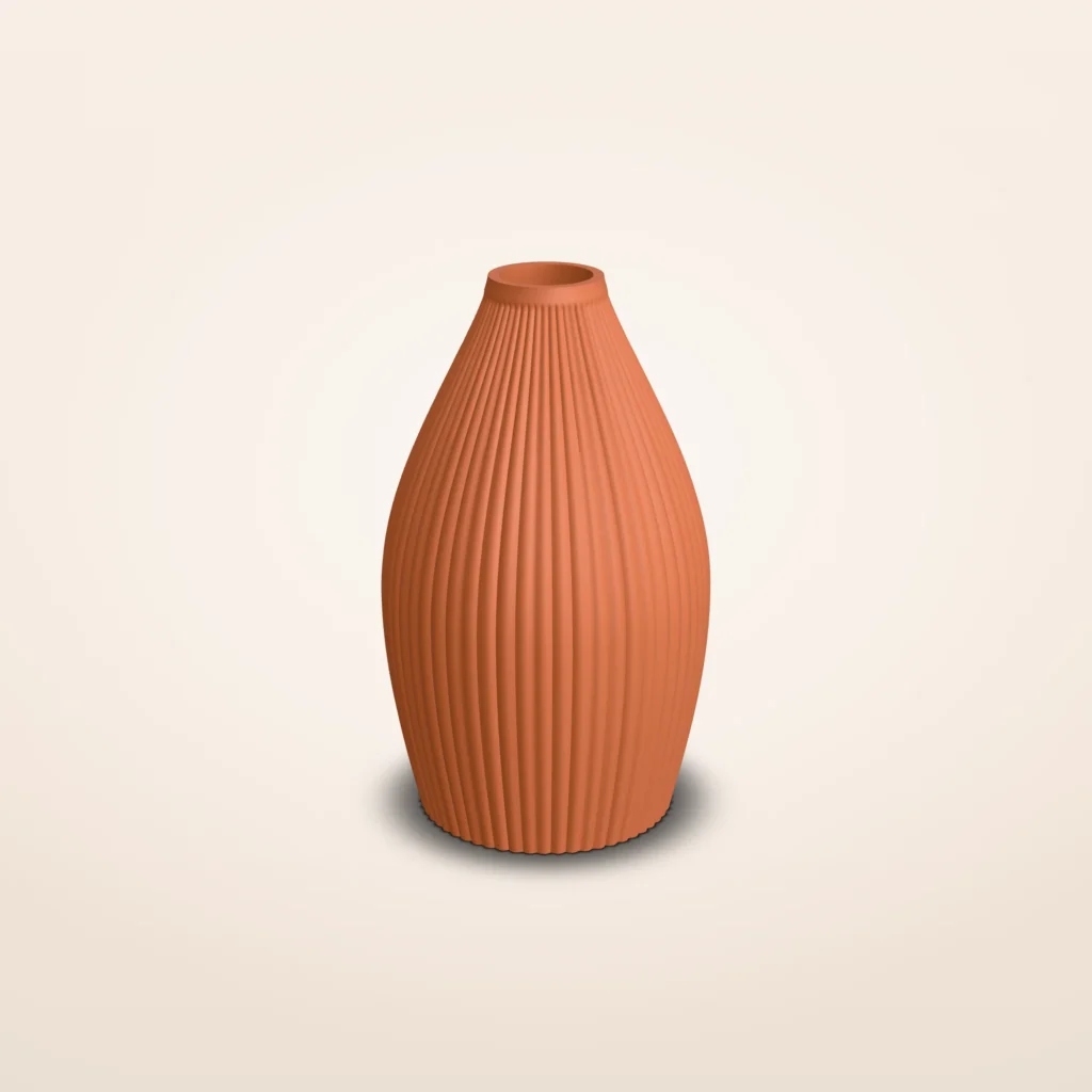 Druppelvormige vaas met textuur, 20 tot 30 cm – Huuru