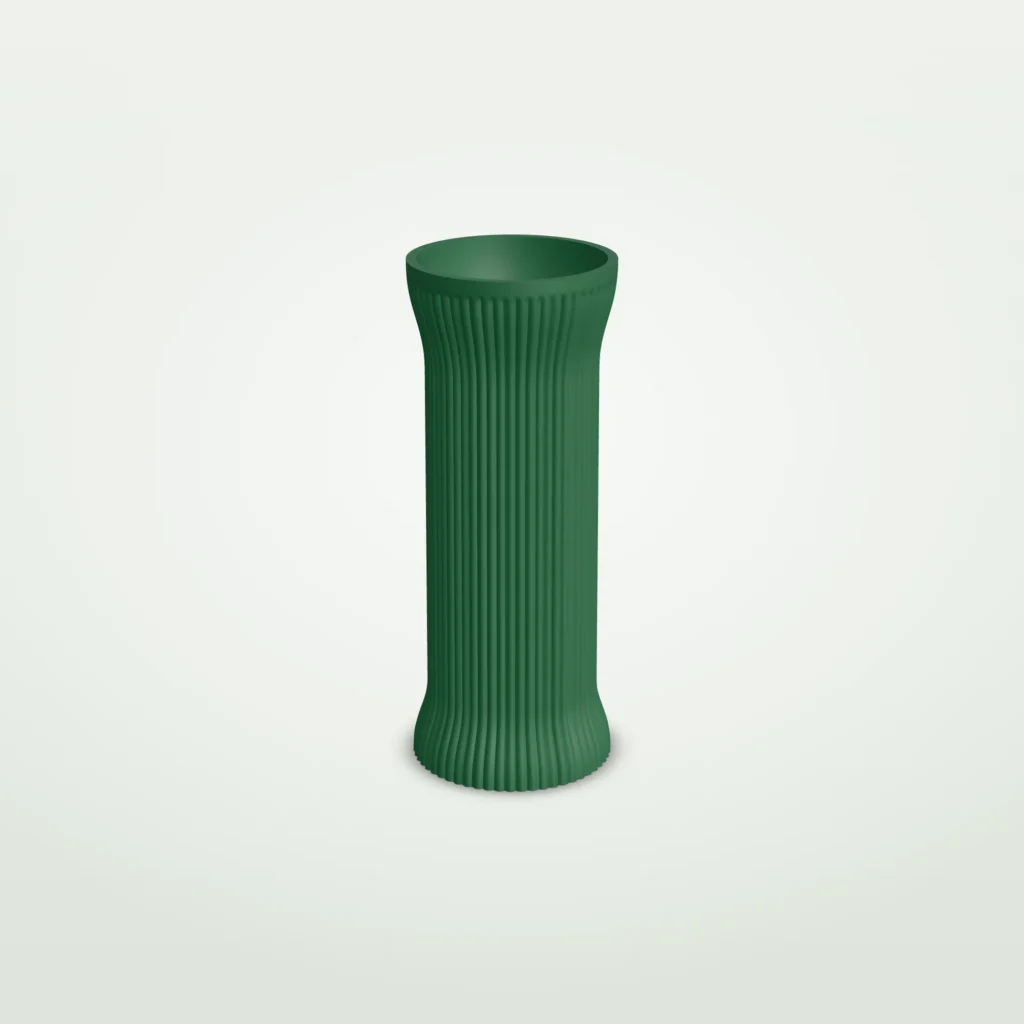 Geribbelde vaas met textuur, 20 tot 30 cm – Juova
