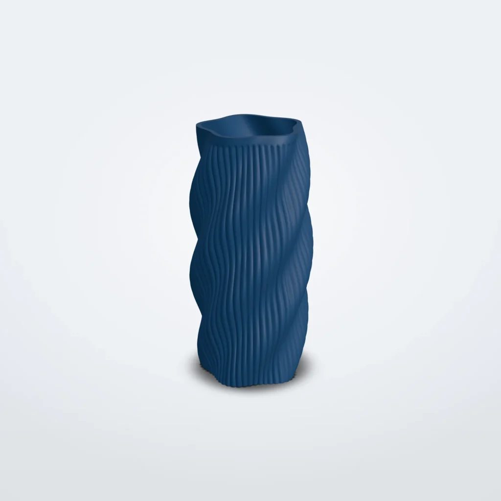 Gedraaide vaas met textuur, 20 tot 30 cm – Kaiku